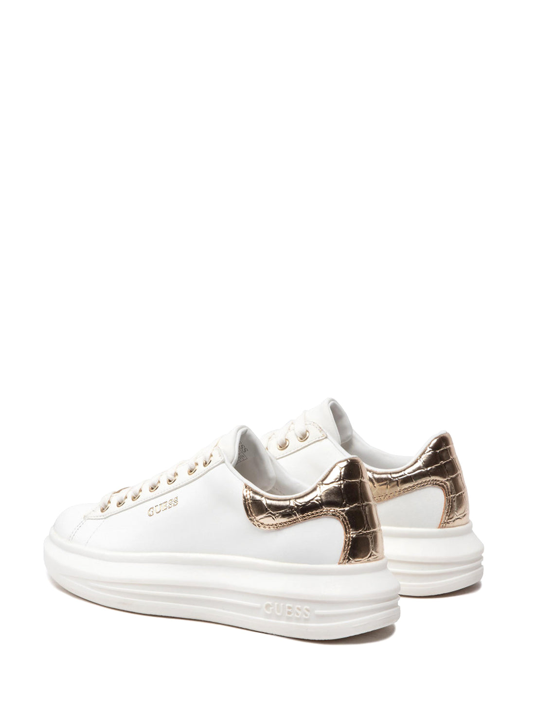 Sneakers Bianco Oro Guess