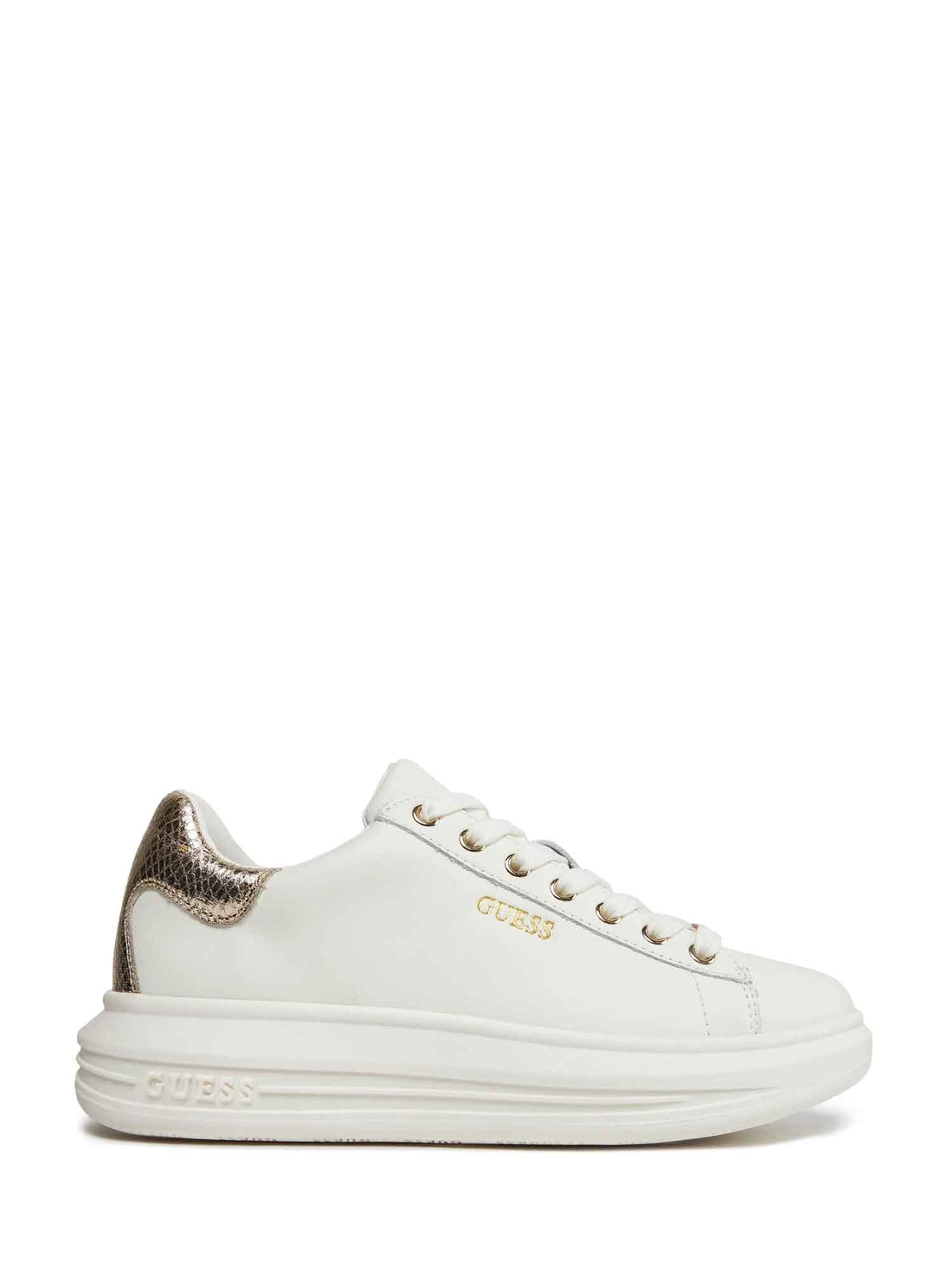 Sneakers Bianco Oro Guess