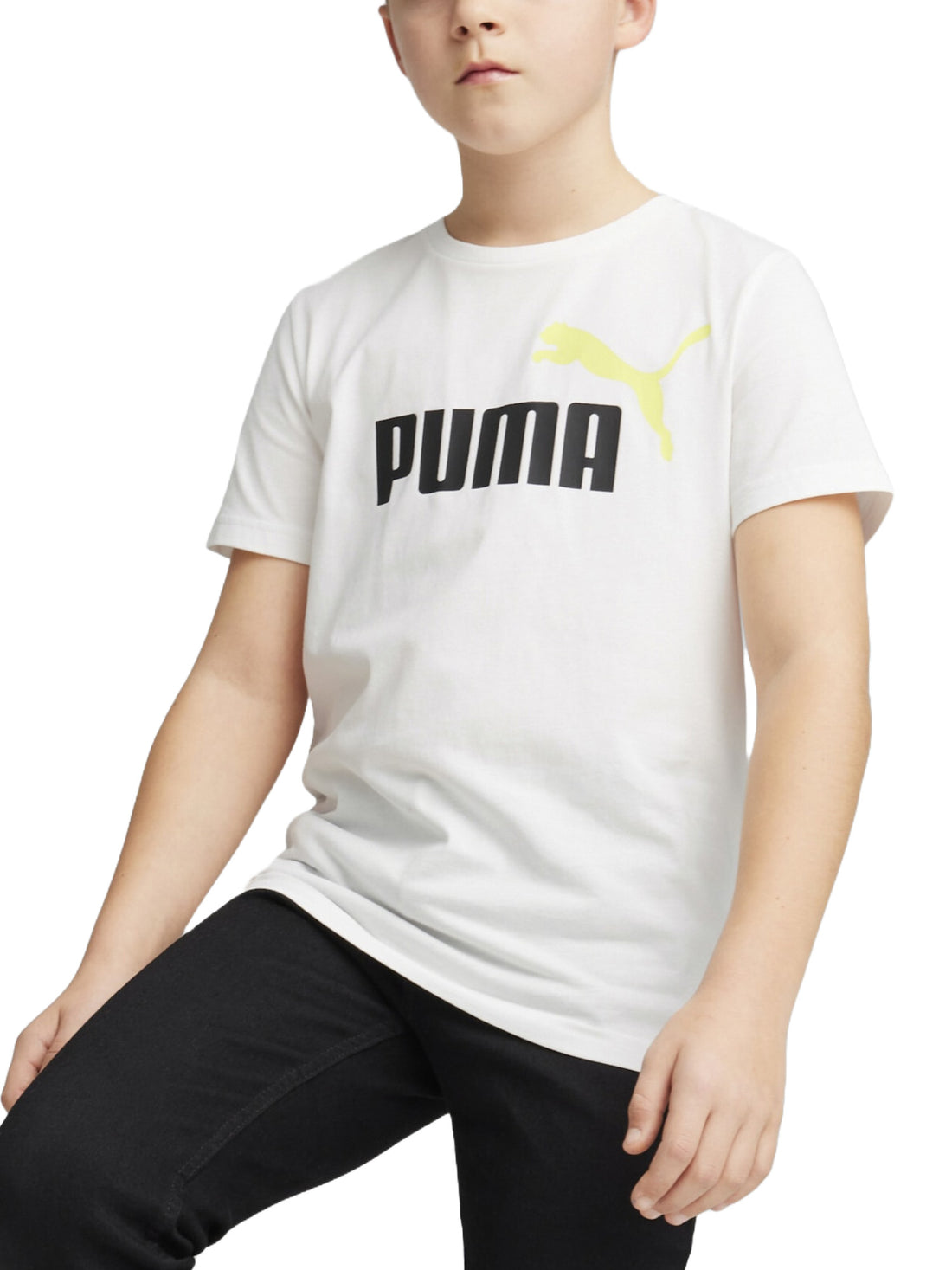T-shirt Bianco Nero Puma