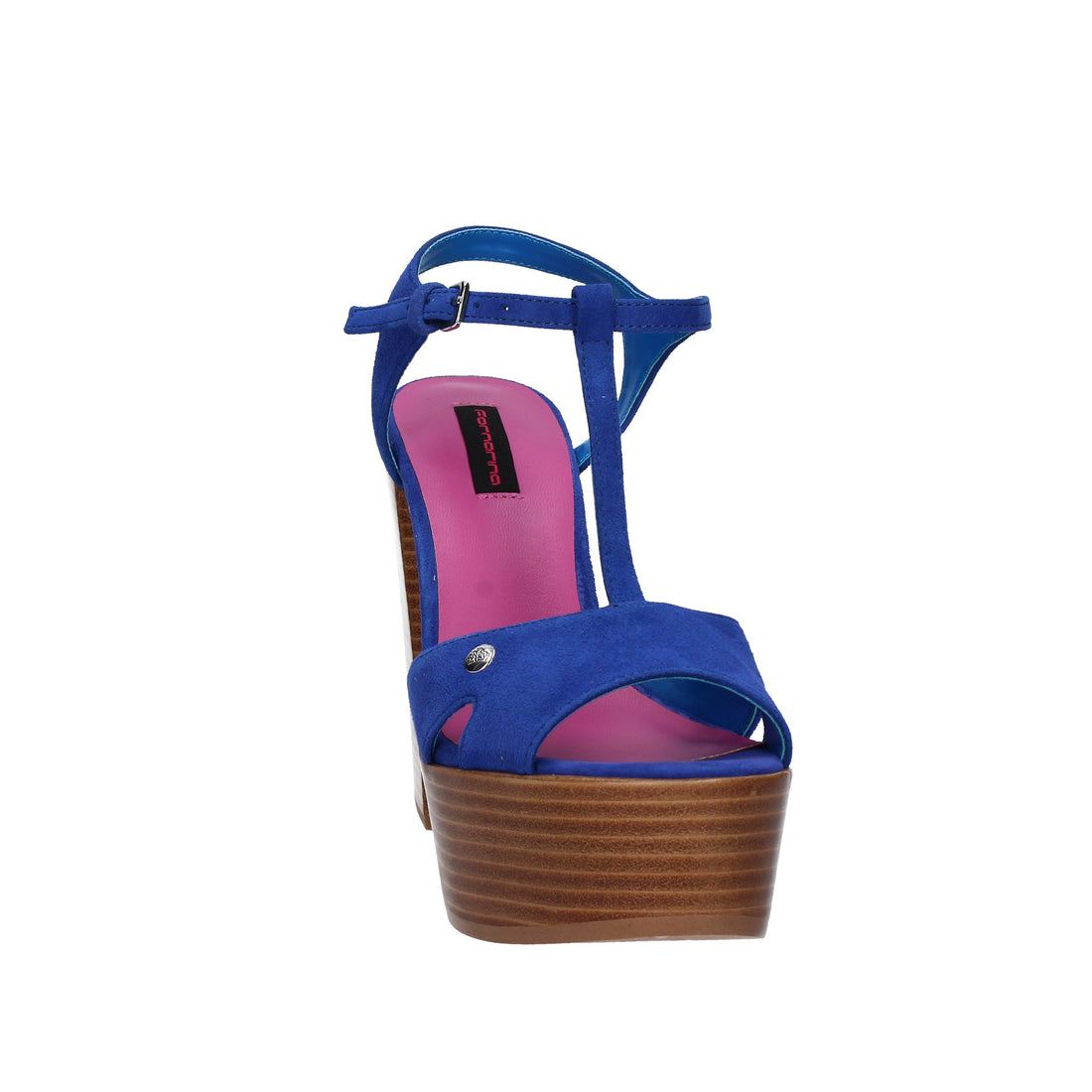 Sandali tacco Blu Fornarina