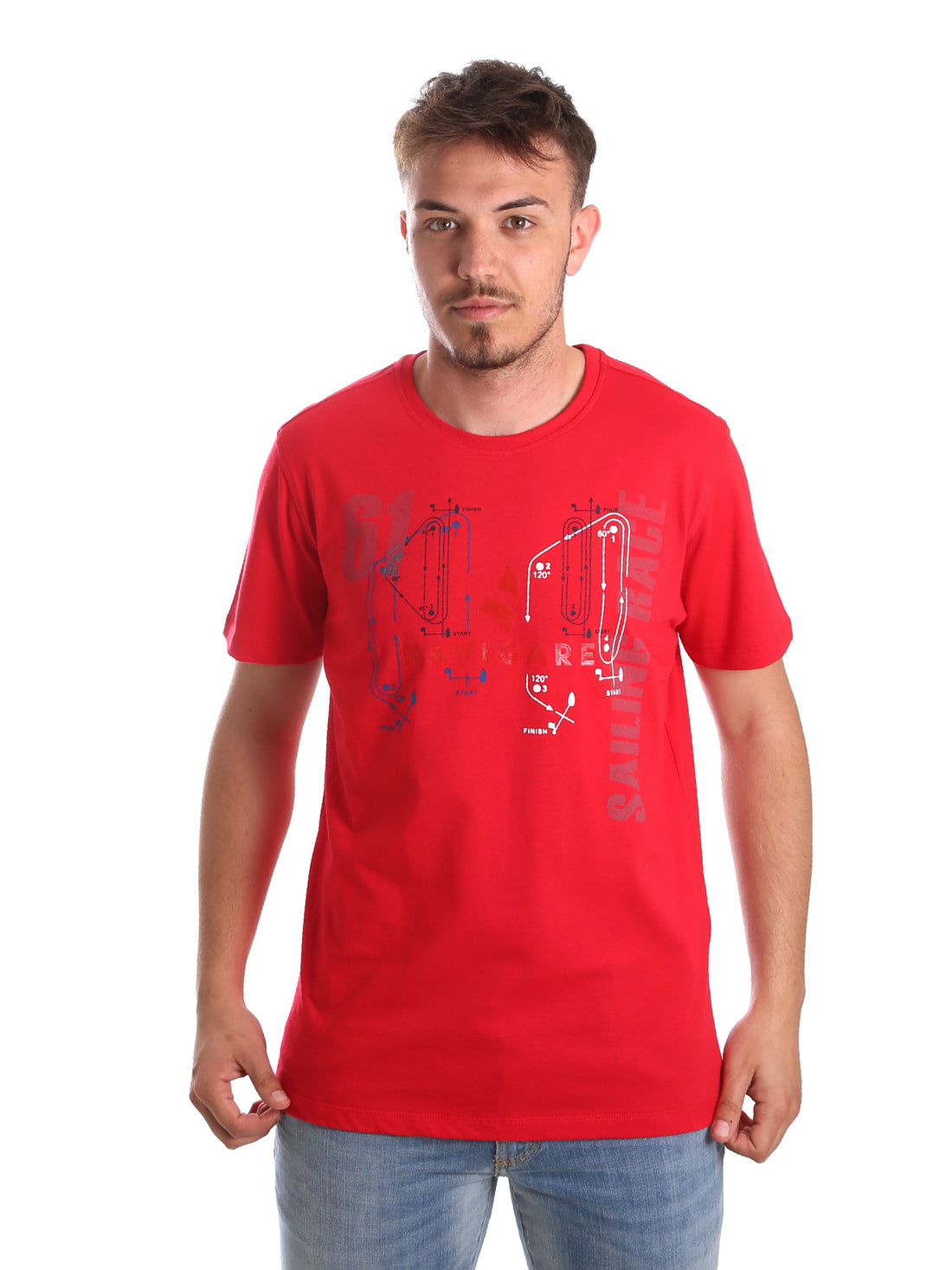 T-shirt Rosso Navigare