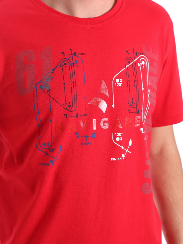 T-shirt Rosso Navigare