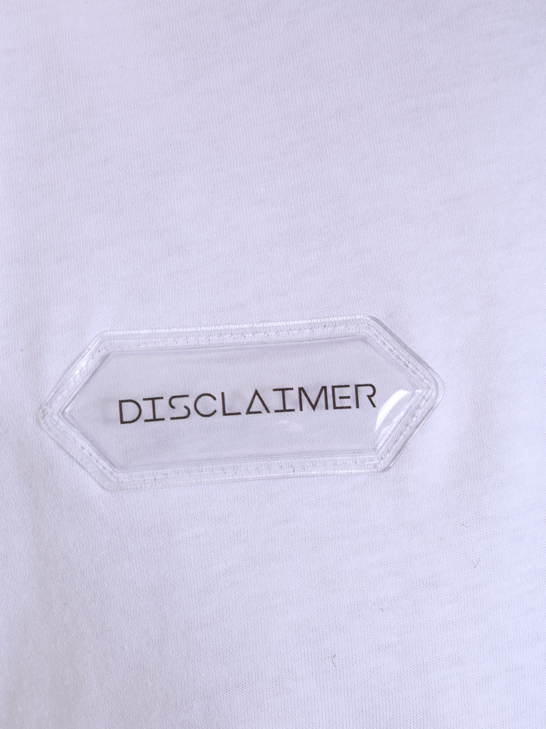 T-shirt Bianco Disclaimer