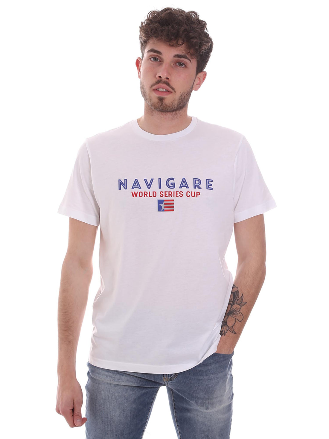 T-shirt Bianco Navigare
