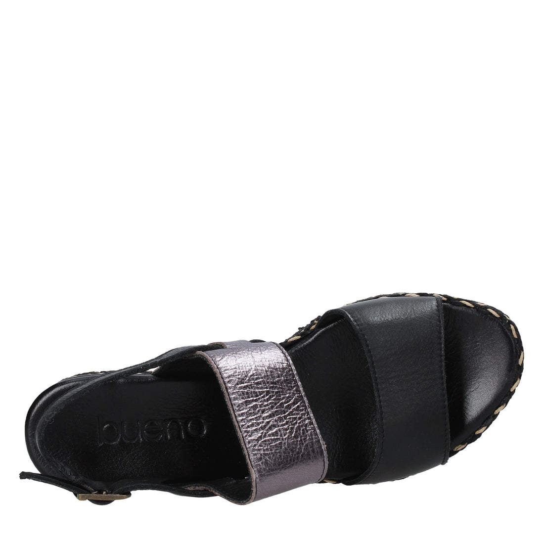 Sandali zeppa Nero Bueno Shoes