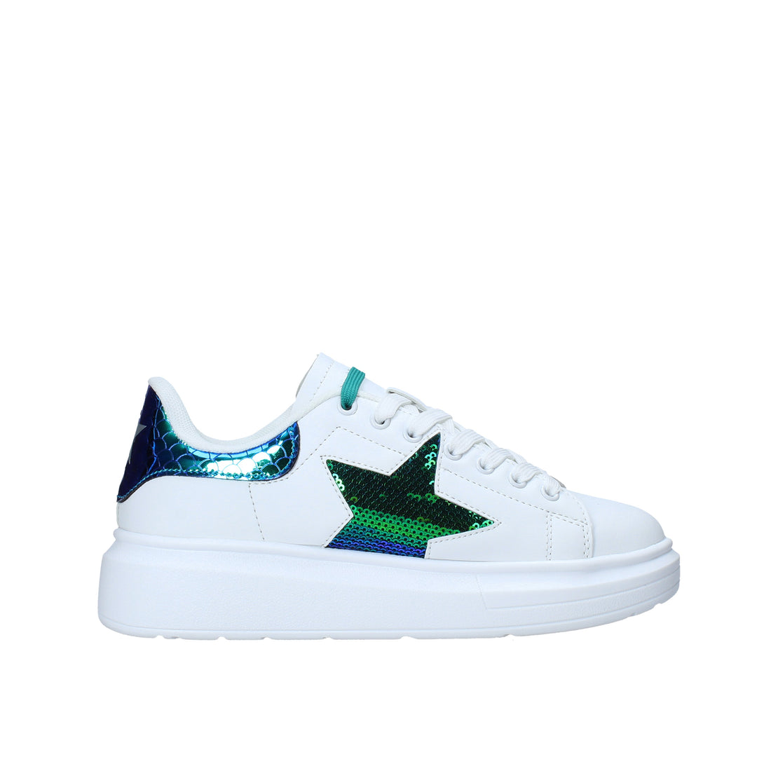 Sneakers Bianco Verde Shop Art