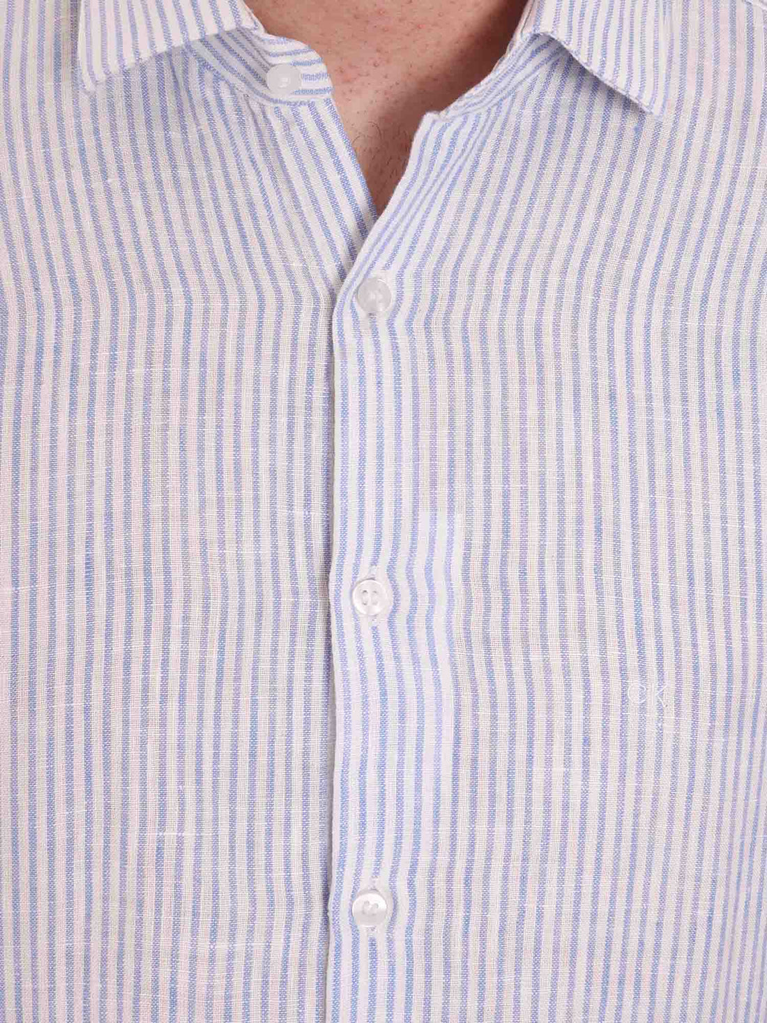 Camicie Bianco Azzurro Calvin Klein