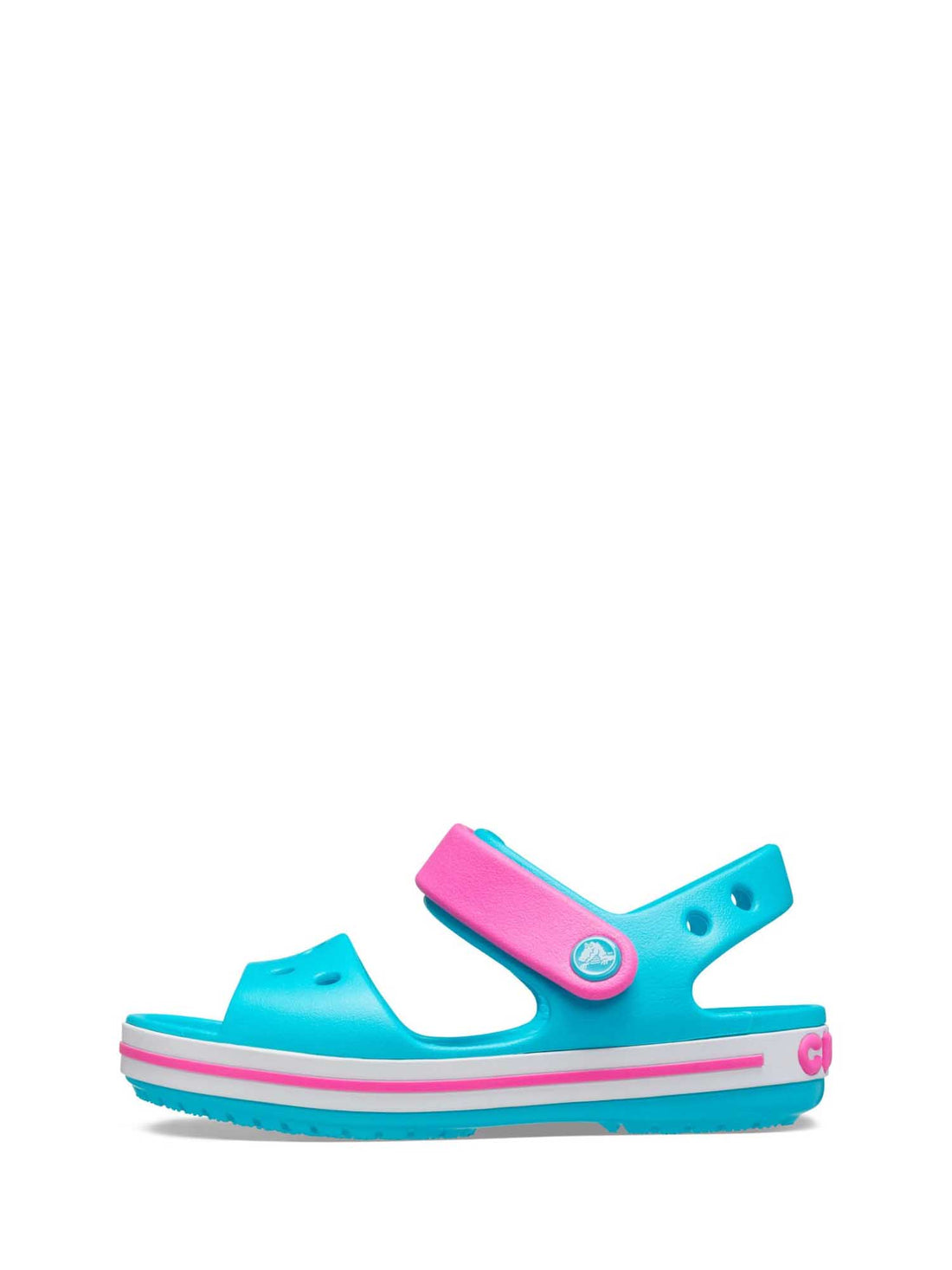 Sandali con strappi Blu Celeste Crocs