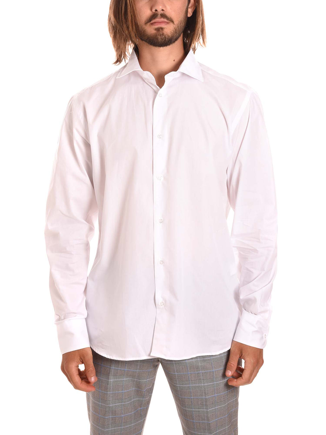 Camicie Bianco Regular Borgoni Milano