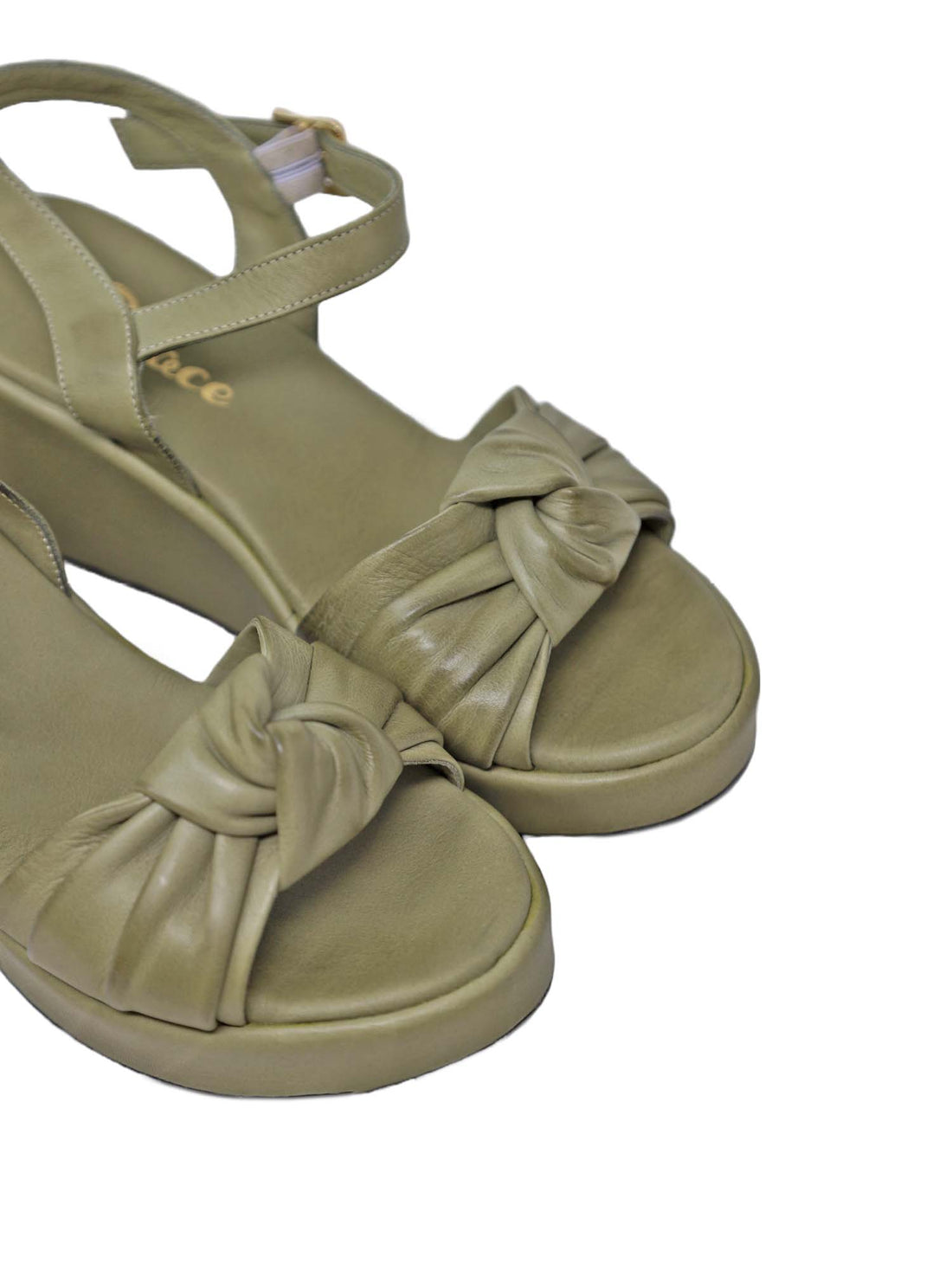 Sandali zeppa Verde Grace Shoes
