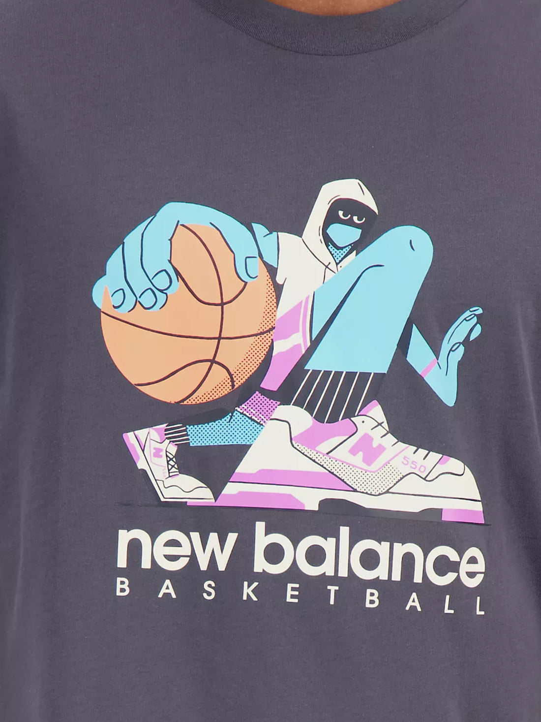 T-shirt Grigio New Balance