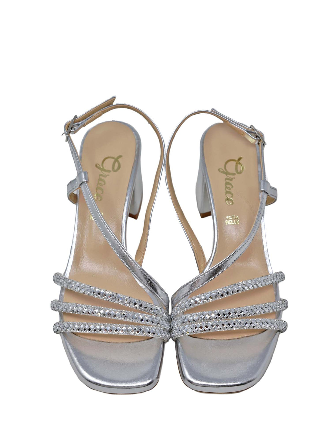 Sandali tacco Argento Grace Shoes