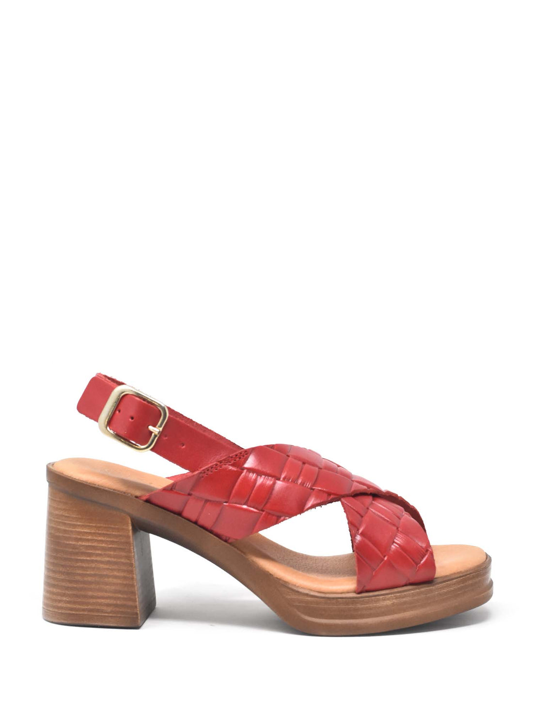 Sandali tacco Rosso Cinzia Soft